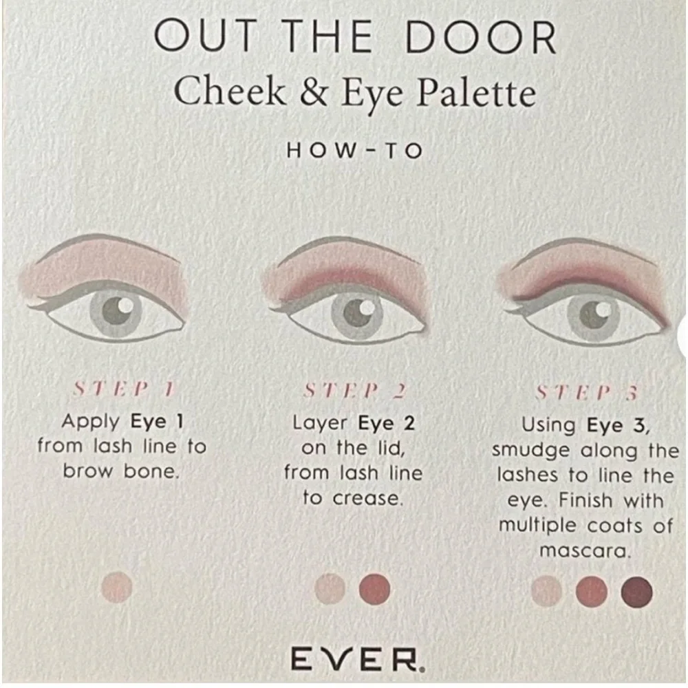 Ever Beauty | NIB Bold & Brave Out The Door Cheek & Eye Palette Travel Compact